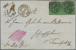 Württemberg - Marken Und Briefe: 1851, 2 X 6 Kr Schwarz A. Grün, Allseits Vollrandig, Nebeneinander - Other & Unclassified