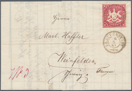 Württemberg - Marken Und Briefe: 1860 Ausgabe, 9 Kr Lebhaftrotkarmin, Tadellos, Ideal Gezähnt, Zentr - Other & Unclassified