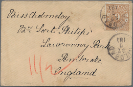 Württemberg - Marken Und Briefe: 1869, 9 Kr Hellbraun, Portogerechte EF Auf Kleinem Briefchen Von WI - Other & Unclassified