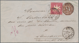 Württemberg - Ganzsachen: 1863, 9 Kr Dkl'gelbbraun Ganzsachenumschlag Mit Zfr. 3 Kr Karmin Von STUTT - Andere & Zonder Classificatie