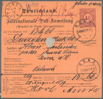 Württemberg - Ganzsachen: 1879, Postanweisung 40 Pf Bräunlichkarmin, Gebraucht Von "Horb 28.8.79" Na - Other & Unclassified