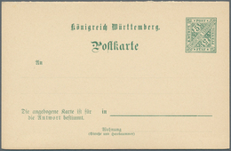 Württemberg - Ganzsachen: 1893, Dienst-Doppelkarte 5+5 Pf Amtl. Verkehr, Für Die Universität Tübinge - Other & Unclassified