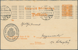 Württemberg - Ganzsachen: 1917, Fragekarte 7 1/2 Pf Amtl. Verkehr, Gebraucht Ab "Stuttgart 21.7.17". - Andere & Zonder Classificatie