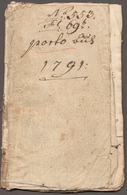 Württemberg - Besonderheiten: „Porto Buch 1791” (Jan.-Dez.) Der Poststation ILSFELD Mit Hochinteress - Otros & Sin Clasificación