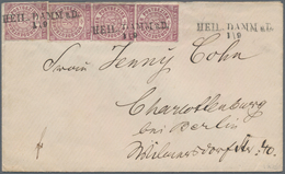 Norddeutscher Bund - Marken Und Briefe: 1868, 1/4 Groschen Braunviolett Zwei Einzelmarken Und Paar E - Sonstige & Ohne Zuordnung