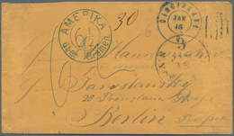 Transatlantikmail: 1861, Brief Aus CINCINATTI Via New York Mit Norddeutschem LLoyd über Bremen Nach - Autres - Europe