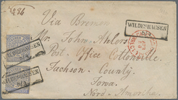 Transatlantikmail: 1870, Transatlantikbrief Aus WILDESHAUSEN ( Großherzogtum Oldenburg) Frankiert Mi - Altri - Europa