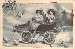 Enfants Imprudents En Automobile Tacot écrasant Canards Et Pigeons Edition Bergeret - Baby's