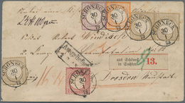 Deutsches Reich - Brustschild: 1872 Kleiner Schild ¼ Gr + 3x 5 Gr Und Großer Schild ½ Gr + 1 Gr Als - Unused Stamps