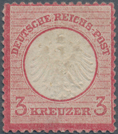 Deutsches Reich - Brustschild: 1872 Kleiner Schild 3 Kreuzer Kamin Ungebraucht Mit Originalgummi, Fo - Ongebruikt
