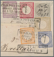 Deutsches Reich - Brustschild: 1872, Briefstück Mit SECHSFARBEN-FRANKATUR ¼ Gr.+½ Gr.+1 Gr.+2 Gr.+5 - Neufs