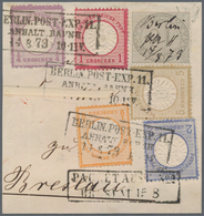 Deutsches Reich - Brustschild: 1872, Briefstück Mit SECHSFARBEN-FRANKATUR ¼ Gr.+½ Gr.+1 Gr.+2 Gr.+5 - Ongebruikt