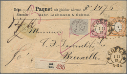 Deutsches Reich - Brustschild: 1872, Vordruck-Paketbegleitbrief Mit 10 Gr. + ½ Gr. + 1 Gr. Von "COEL - Ungebraucht