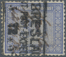 Deutsches Reich - Brustschild: 1872, Innendienstmarke 30 Gr. Ultramarin Mit Ra3 "BRESLAU ...4.72" Un - Unused Stamps