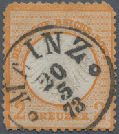 Deutsches Reich - Brustschild: 1872 Kleiner Schild 2 Kr Orange Mit Taxis-K1 " MAINZ 20 5 73" M. Krei - Ongebruikt
