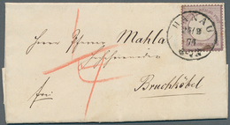 Deutsches Reich - Brustschild: 1874, 1/4 Gr. Großer Schild Lebhaftgraupurpur, Marke Mit Schwacher Pr - Unused Stamps