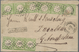 Deutsches Reich - Brustschild: 1874, EINHEITEN-MEHRFACHFRANKATUR Mit FREMDENTWERTUNG: Großer Schild - Unused Stamps