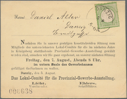 Deutsches Reich - Brustschild: 1872, Großer Schild 1/3 Gr. Hellgrün Auf Privater Vordruck-Karte Mit - Unused Stamps