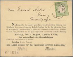 Deutsches Reich - Brustschild: 1872, Großer Schild 1/3 Gr. Hellgrün Auf Privater Vordruck-Karte Mit - Ongebruikt