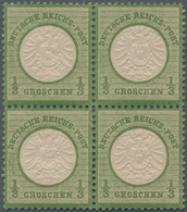 Deutsches Reich - Brustschild: 1872, Großer Schild 1/3 Gr. Farbfrischer, Gut Gezähnter, Geprägter Un - Unused Stamps