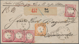 Deutsches Reich - Brustschild: 1872, Großer Schild ½ Gr. Und 4x 1 Gr. Auf Paket-Begleitbrief Mit K1 - Neufs