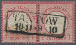 Deutsches Reich - Brustschild: 1872, Großer Schild 1 Gr. Karmin Doppelprägung Des Mittelstückes Im P - Unused Stamps