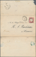 Deutsches Reich - Brustschild: 1872 Großer Schild 1 Gr Karmin A. Vordruckbrief "An Die Blutegel-Colo - Ongebruikt