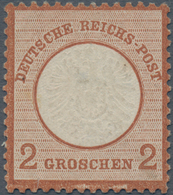 Deutsches Reich - Brustschild: 1872, Großer Schild 2 Groschen PROBEDRUCK In ROTBRAUN Statt Blau, Fot - Unused Stamps