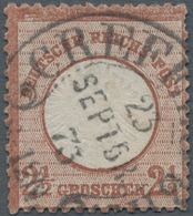 Deutsches Reich - Brustschild: 1^872, Freimarke Großer Brustschild 2 1/2 Groschen Rotbraun, Sauber E - Unused Stamps