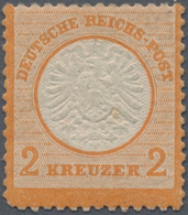 Deutsches Reich - Brustschild: 1872, Großer Schild 2 Kr. Orangerot Ungebraucht Mit Originalgummi Und - Nuevos