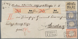 Deutsches Reich - Brustschild: 1872, NDP Innendienstmarke 10 Gr. Sowie Kl.Schild ½ Gr. Und Paar 2 Gr - Ungebraucht