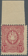 Deutsches Reich - Pfennige: 1875, 10 Pfge. Lilarot, Postfrisches, Etwas Dezentriertes Prachtstück Vo - Covers & Documents