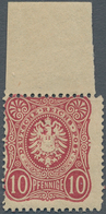 Deutsches Reich - Pfennige: 1875, 10 Pfge. Lilarot, Postfrisches, Etwas Dezentriertes Prachtstück Vo - Cartas & Documentos