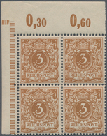 Deutsches Reich - Krone / Adler: 1899, Postfrischer Ungefalteter Viererblock Aus Der Linken Oberen B - Unused Stamps