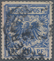 Deutsches Reich - Krone / Adler: 1889: 20 Pf. Mit Dem Seltenen Plattenfehler "linke Obere Bildecke A - Ungebraucht