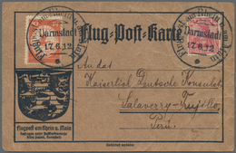 Deutsches Reich - Germania: 1912, 10 Pfg. Flugpostmarke Mit 10 Pfg. Germania Auf Brauner "Flug-Post- - Altri & Non Classificati