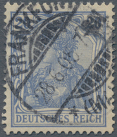 Deutsches Reich - Germania: 1902, 20 Pfg. Germania Graublau, Echt Gestempelte "FRANKFURT (MAIN) 28.6 - Autres & Non Classés