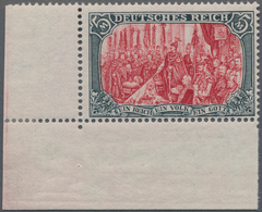 Deutsches Reich - Germania: 1902, 5 Mk Ohne Wasserzeichen In Der A-Farbe Und Zähnung A, Postfrisches - Andere & Zonder Classificatie