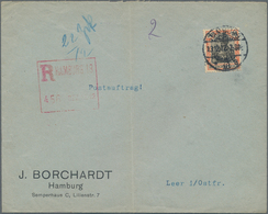 Deutsches Reich - Germania: 1912, 30 Pf Germania Als EF Auf Postauftrag-Bf. Mit Automaten-Einschreib - Andere & Zonder Classificatie