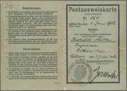 Deutsches Reich - Germania: 1912, 50 Pf Germania Entwertet Mit DBS "CÖTHEN"/Sa.-Anhalt Als Gebühr Au - Andere & Zonder Classificatie