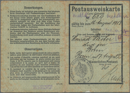 Deutsches Reich - Germania: 1912, 50 Pf Germania Entwertet Mit DBS "DRESDEN" Als Gebühr Auf "POSTAUS - Andere & Zonder Classificatie