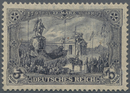 Deutsches Reich - Germania: 1920. Kaiser-Wilhelm-Denkmal 3 Mark Mit Wz. Ringe, Postfrisch, Perfekt Z - Other & Unclassified