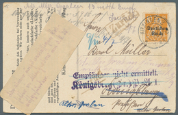 Deutsches Reich - Inflation: 1920, 10 Pfg. Bayern-Abschied Auf Dekorativer Werbepostkarte Aus "KITZI - Lettres & Documents