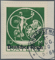 Deutsches Reich - Inflation: 1920, 10 M Abschiedsserie Von Bayern Mit Aufdruck Und ABART "R" In Reic - Storia Postale