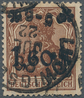 Deutsches Reich - Inflation: 1921, 1,60 M Orangebraun (Zwischenraum Zwischen Stern Und M 7,2 Mm) Sau - Cartas & Documentos