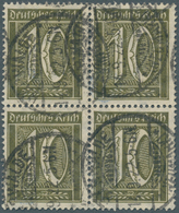 Deutsches Reich - Inflation: 1921, Ziffern 10 Pf. Mit Wasserzeichen 2 (Waffeln) Im Sauber Gezähnten - Cartas & Documentos