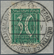 Deutsches Reich - Inflation: 1922, 30 Pf Ziffern Grün Auf Briefstück Mit Zentrischem Sonderstempel " - Lettres & Documents