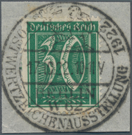 Deutsches Reich - Inflation: 1922, 30 Pf Ziffern Grün Auf Briefstück Mit Zentrischem Sonderstempel " - Covers & Documents