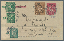 Deutsches Reich - Inflation: 1921, 30 Pfg. Ziffer Mit Wasserzeichen 2 Im Senkrechten Paar Mit Linkem - Covers & Documents