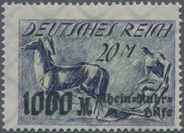 Deutsches Reich - Inflation: 1923, 250 Tsd A. 300 M Schwärzlichgelblichgrün, Oberrand-Viererblock Mi - Covers & Documents